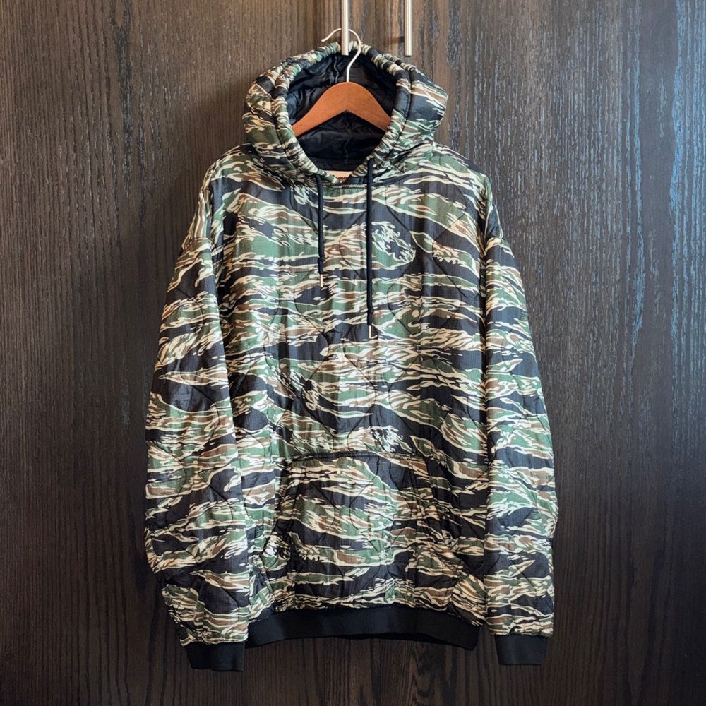 Camouflage Pullover Hooded Sweatshirt - Green Camo